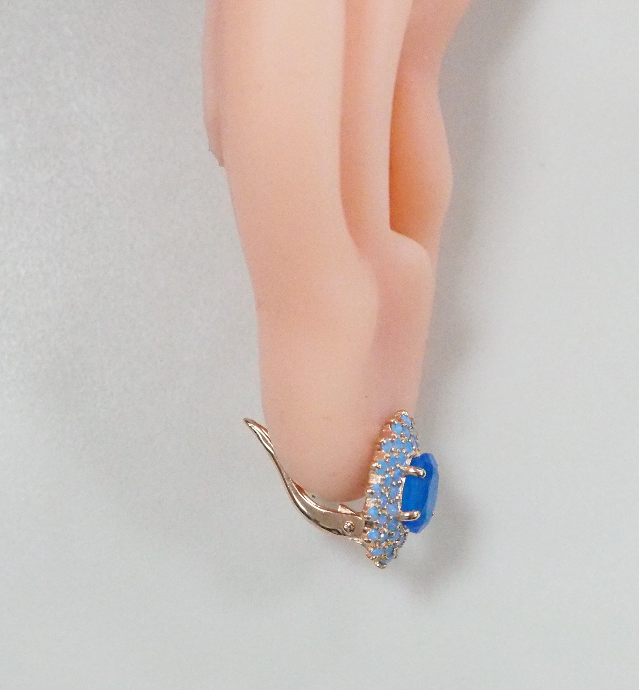 Серебряные серьги с агатами